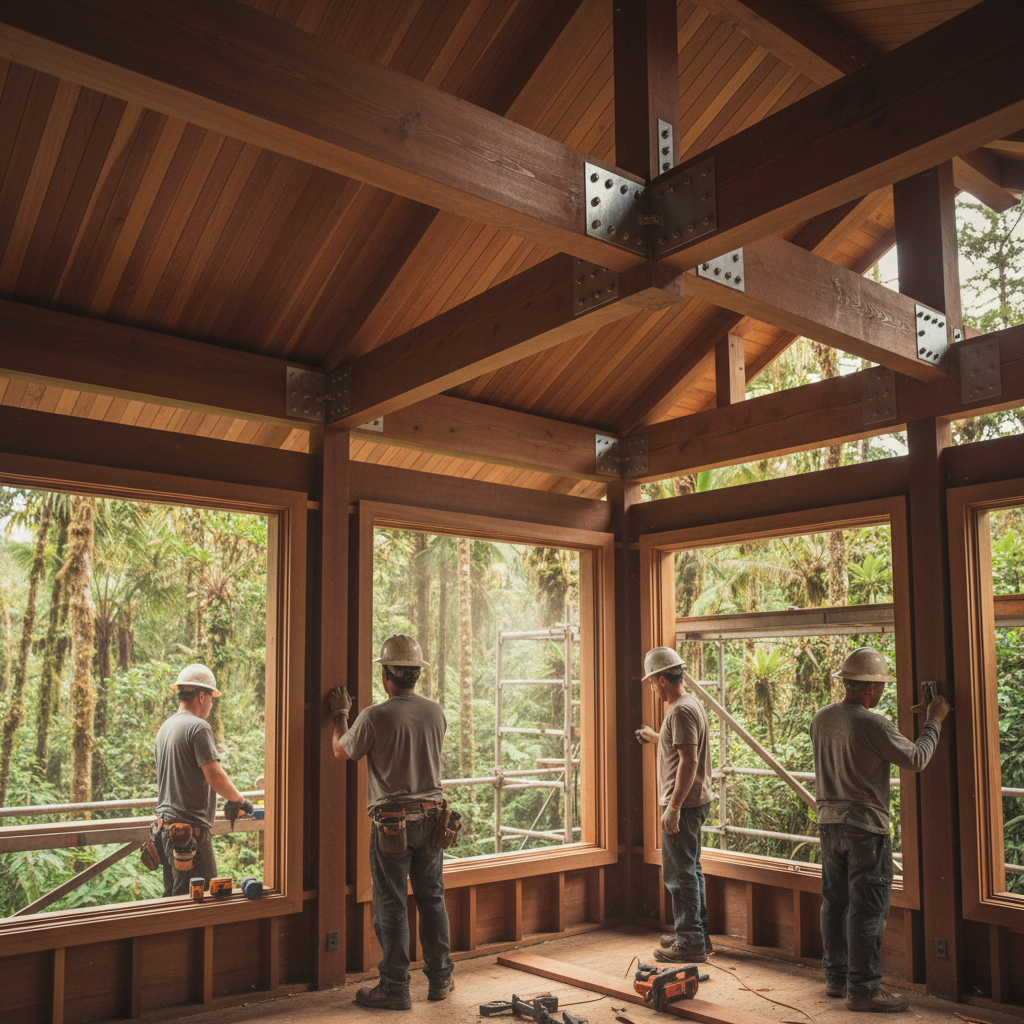 Custom Home Builder project in Volcano - Warrior Construction Hawaii