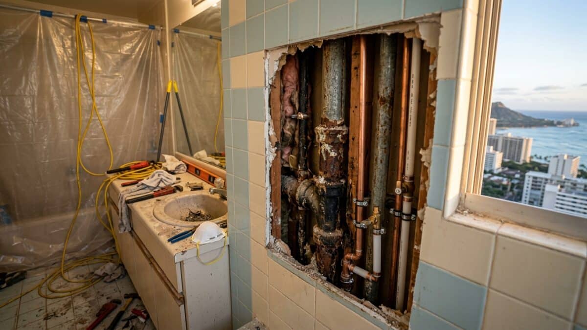 The AOAO Board’s Guide to Condo Re-Piping in Hawaii