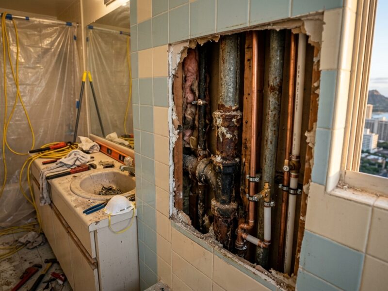 The AOAO Board’s Guide to Condo Re-Piping in Hawaii