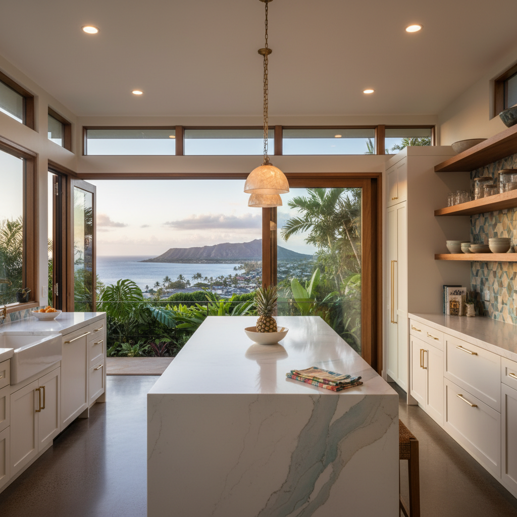 Finished kitchen remodel in Honolulu, O'ahu