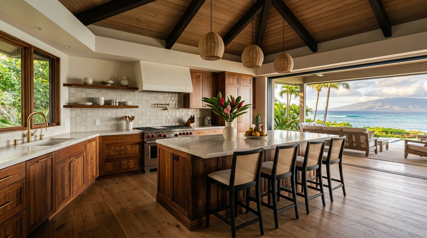 Kitchen Remodel in Kapalua — featured project by Warrior Construction Hawaii