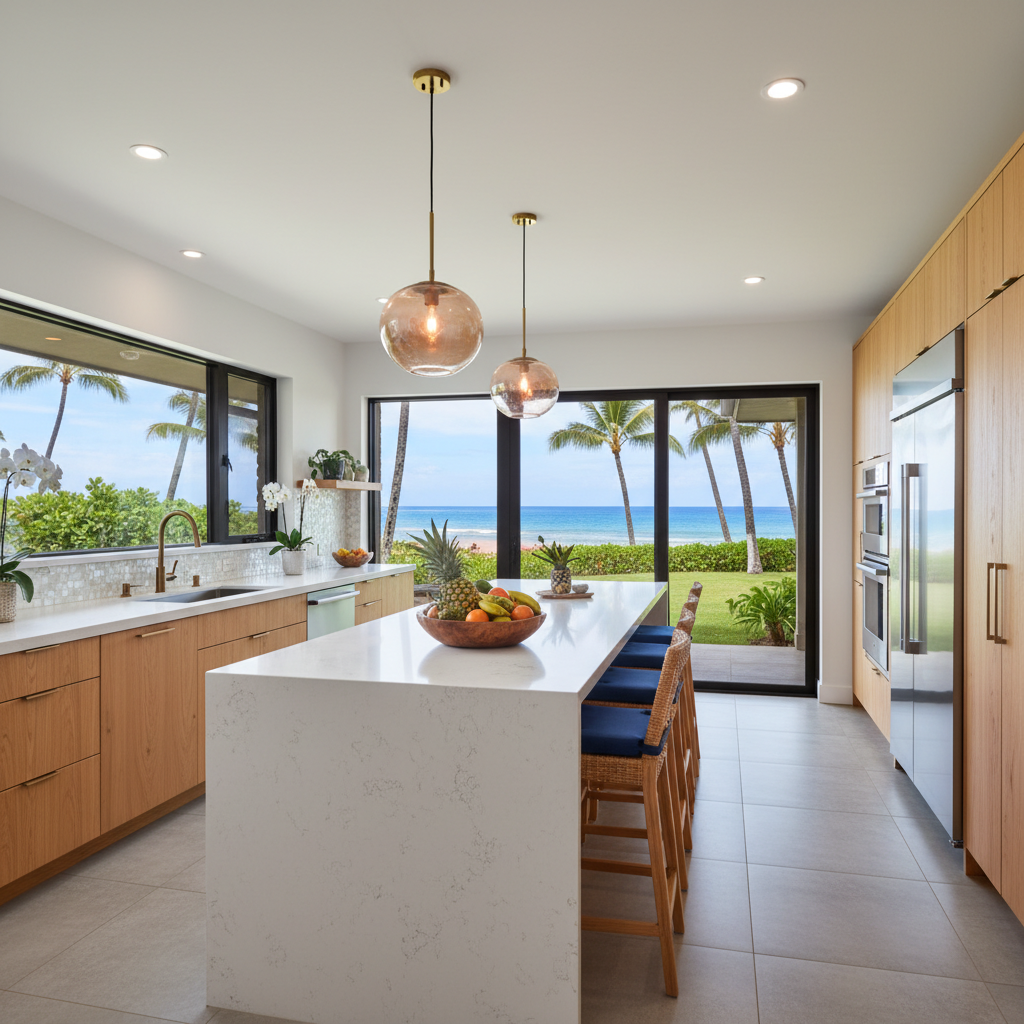 Finished kitchen remodel in Kapolei, O'ahu