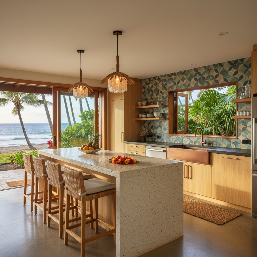 Finished kitchen remodel in Kaunakakai, Moloka'i