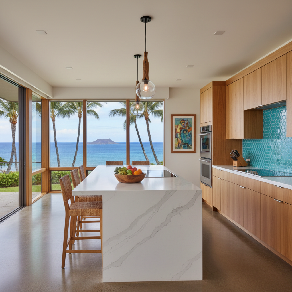 Finished kitchen remodel in Kihei, Maui