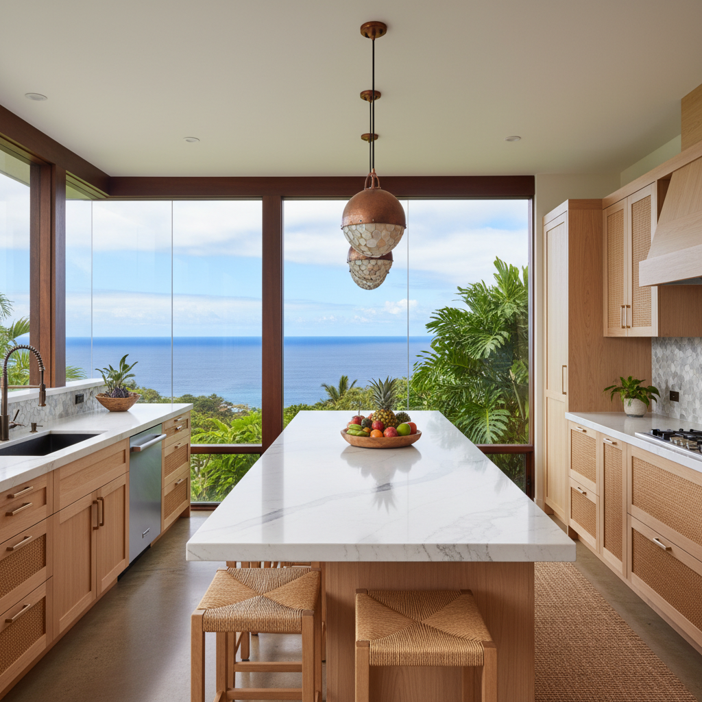 Finished kitchen remodel in Lahaina, Maui