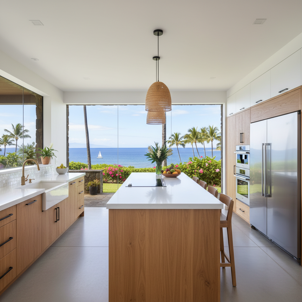 Finished kitchen remodel in Lanai City, Lana'i
