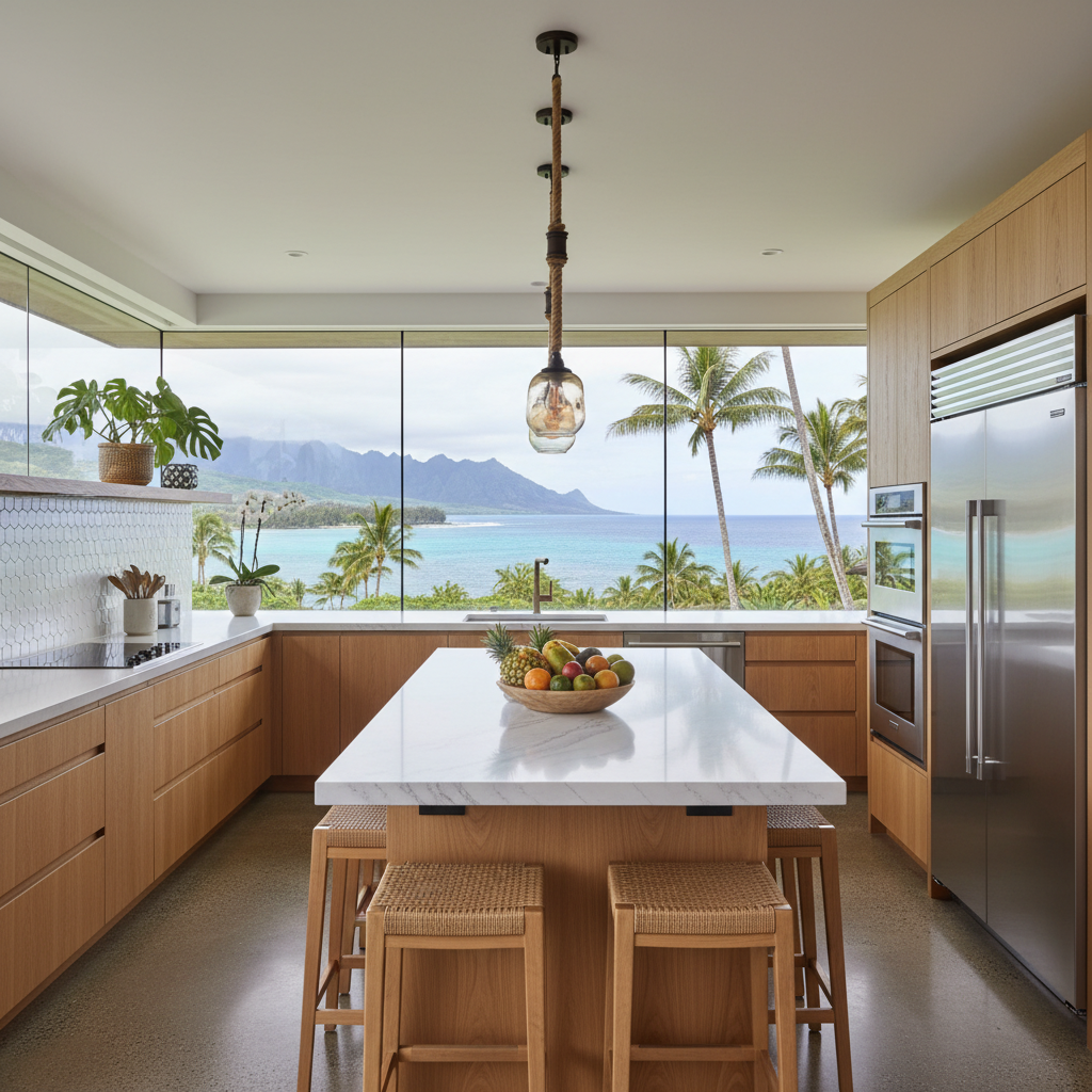 Finished kitchen remodel in Lihue, Kaua'i