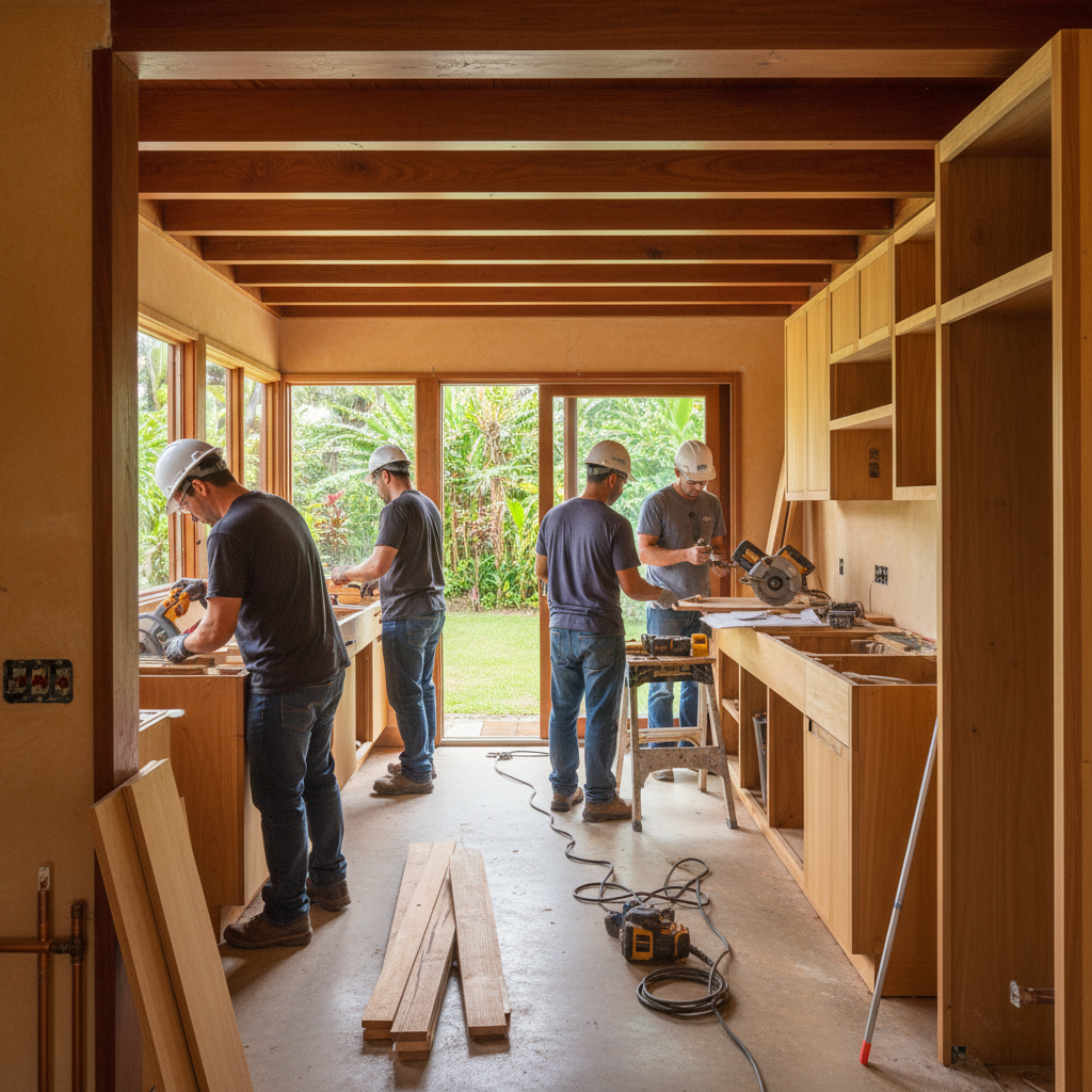 Kitchen Remodel project in Manoa - Warrior Construction Hawaii