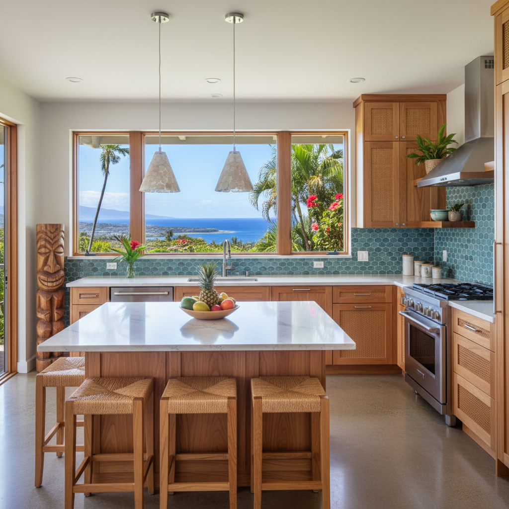 Finished kitchen remodel in Pearl City, O'ahu