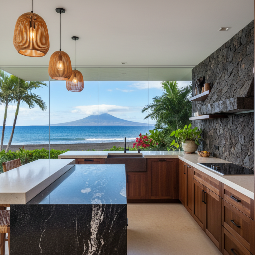 Finished kitchen remodel in Volcano, Hawai'i (Big Island)