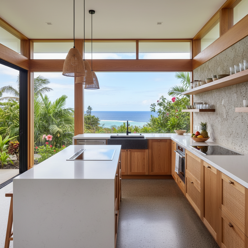 Finished kitchen remodel in Wailuku, Maui