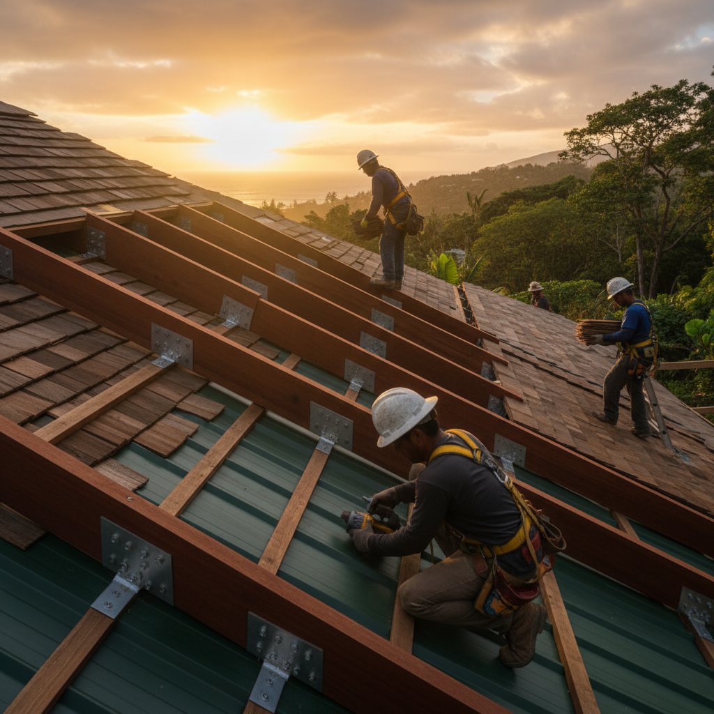 Roofing Contractor project in Hana - Warrior Construction Hawaii