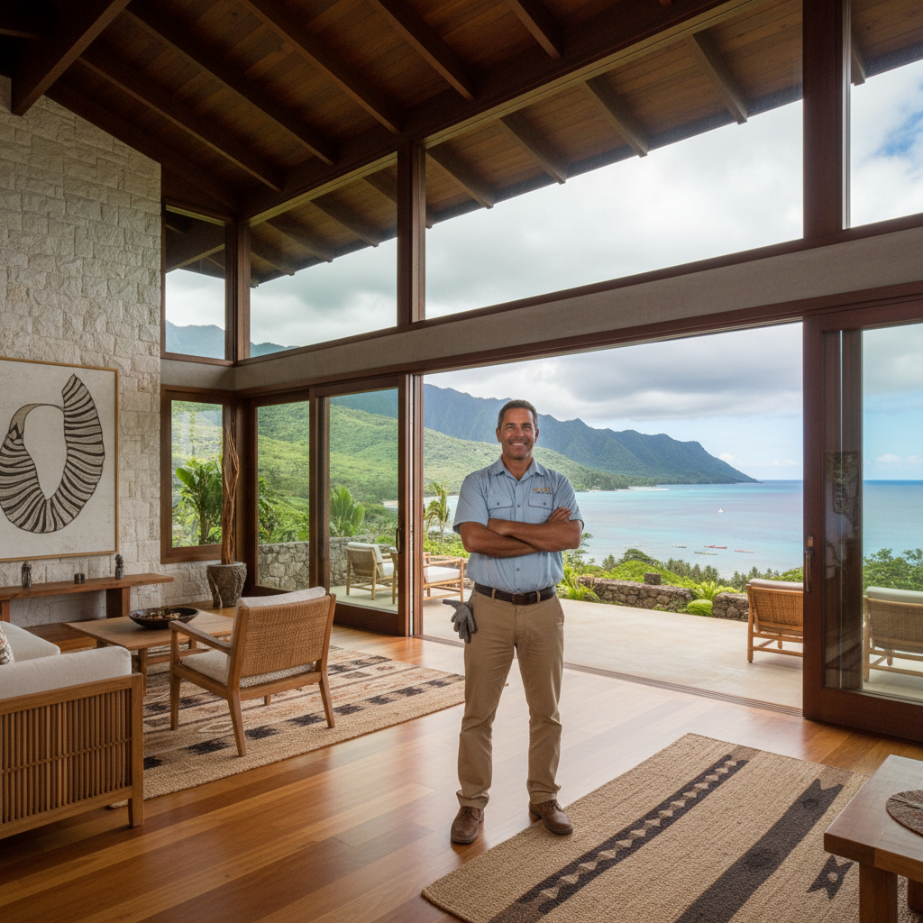 Finished roofing contractor in Hanalei, Kaua'i