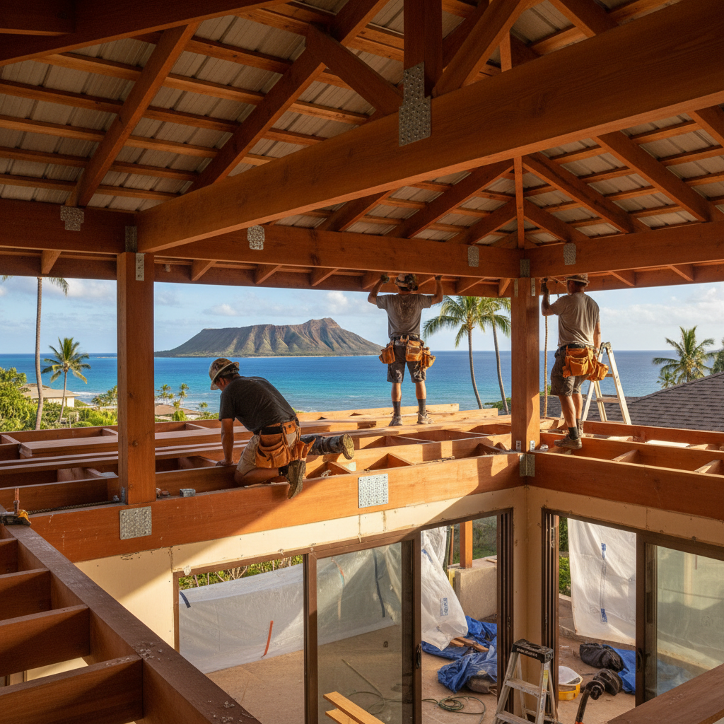 Roofing Contractor project in Hawaii Kai - Warrior Construction Hawaii