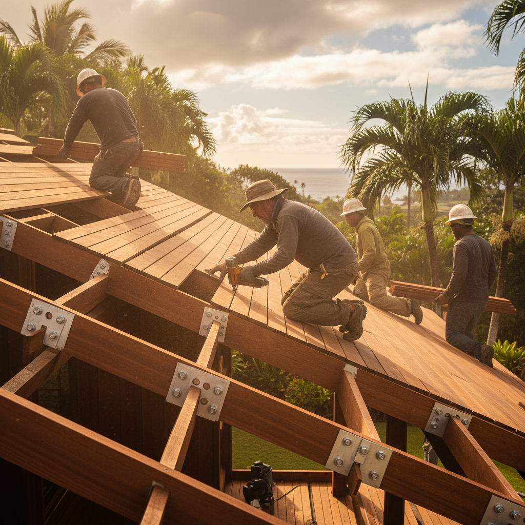 Roofing Contractor project in Hilo - Warrior Construction Hawaii