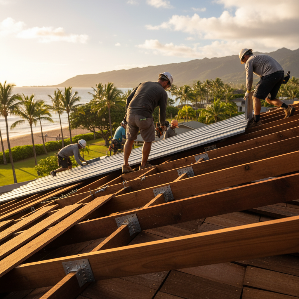 Roofing Contractor project in Kailua - Warrior Construction Hawaii