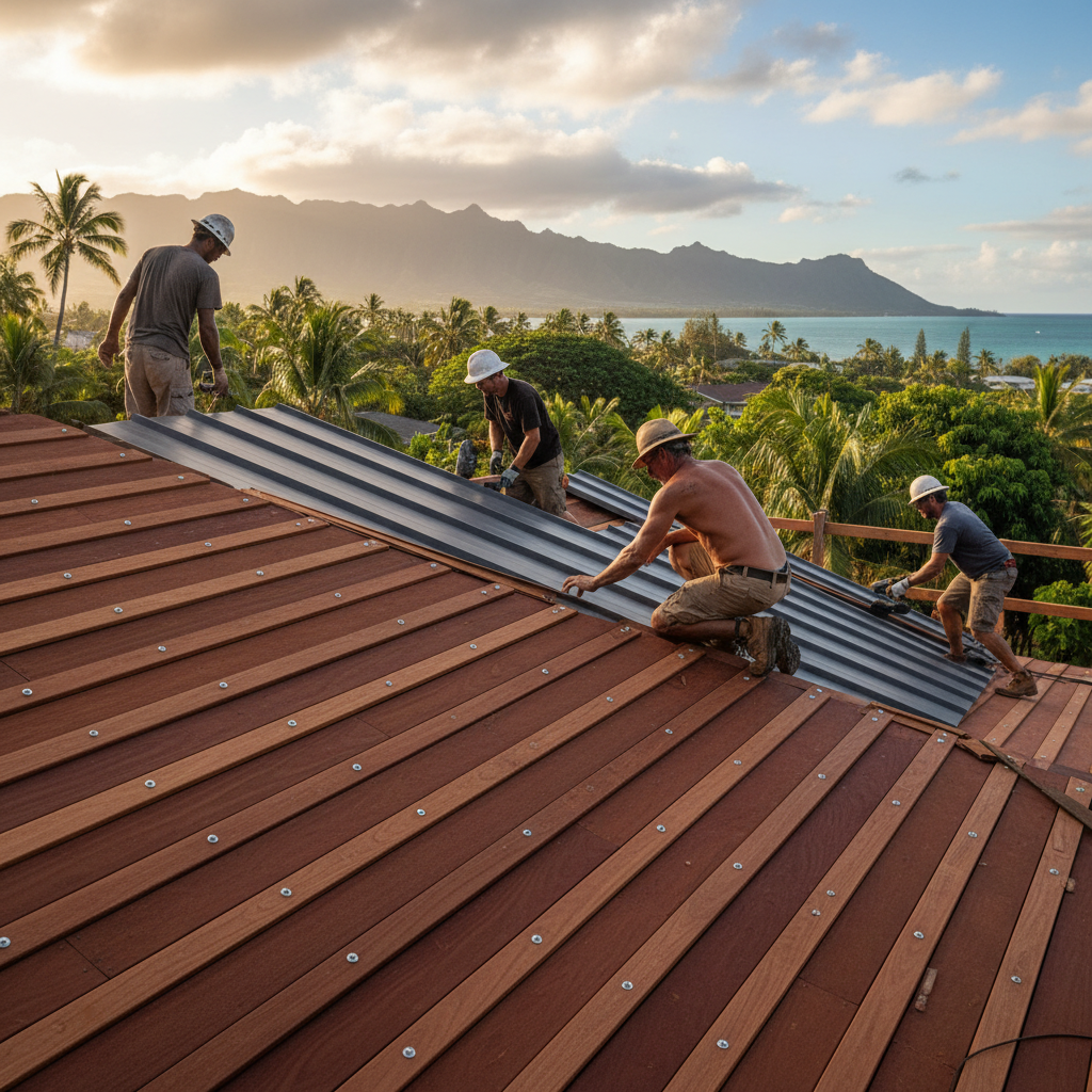 Roofing Contractor project in Kaneohe - Warrior Construction Hawaii