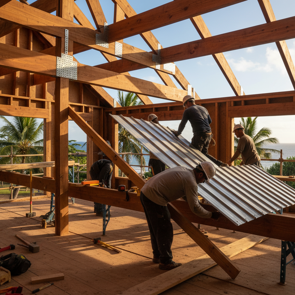 Roofing Contractor project in Kaunakakai - Warrior Construction Hawaii