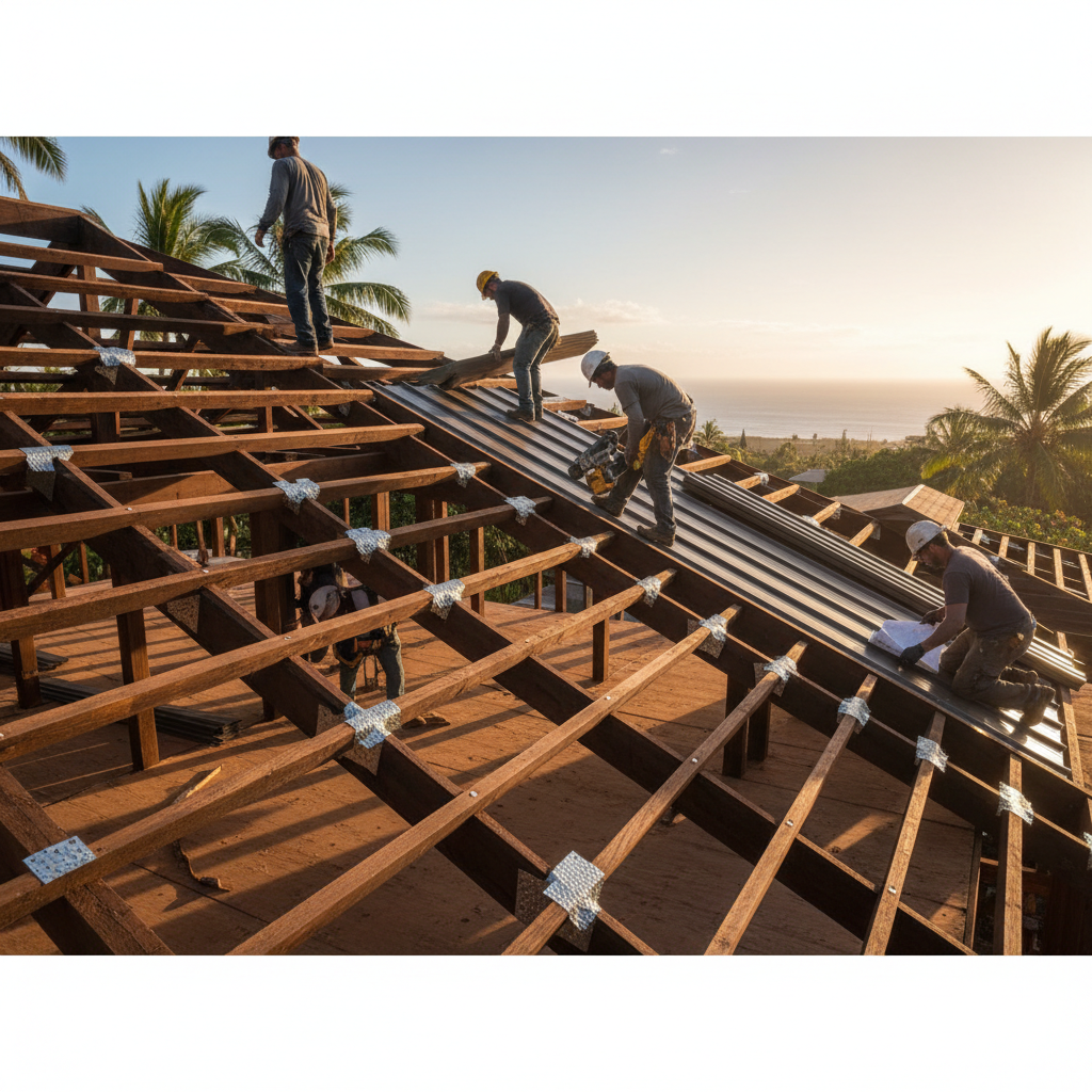 Roofing Contractor project in Lanai City - Warrior Construction Hawaii