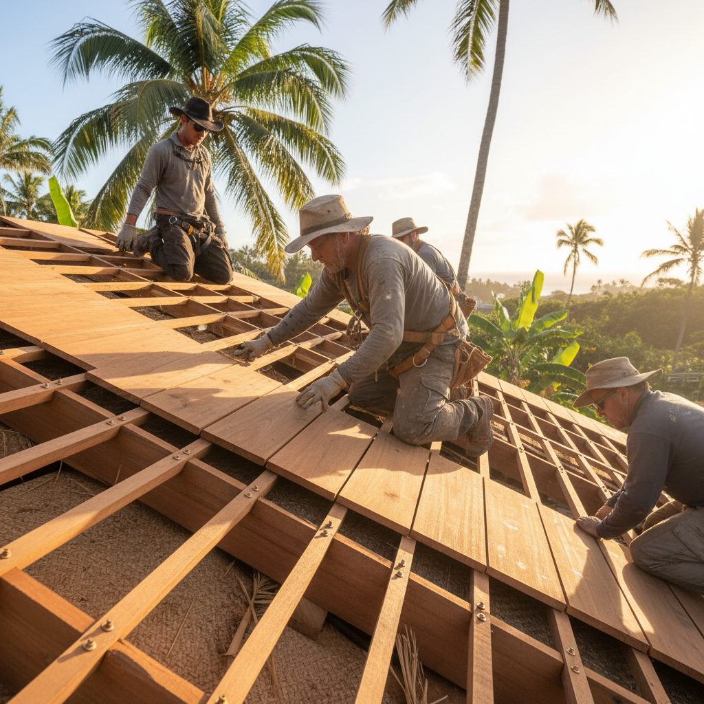 Roofing Contractor project in Makawao - Warrior Construction Hawaii
