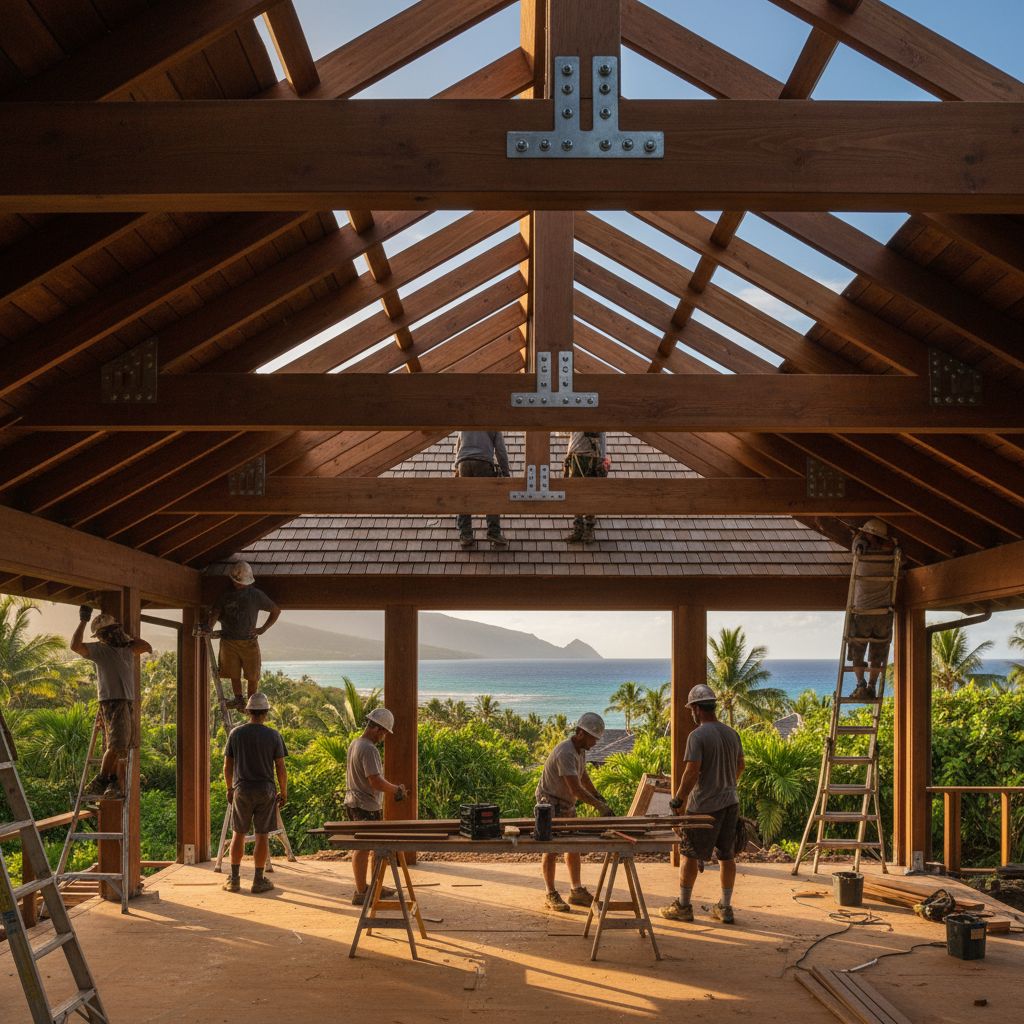 Roofing Contractor project in Princeville - Warrior Construction Hawaii