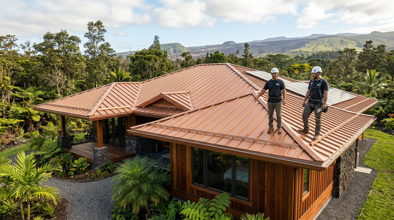 Roofing Contractor in Volcano — featured project by Warrior Construction Hawaii
