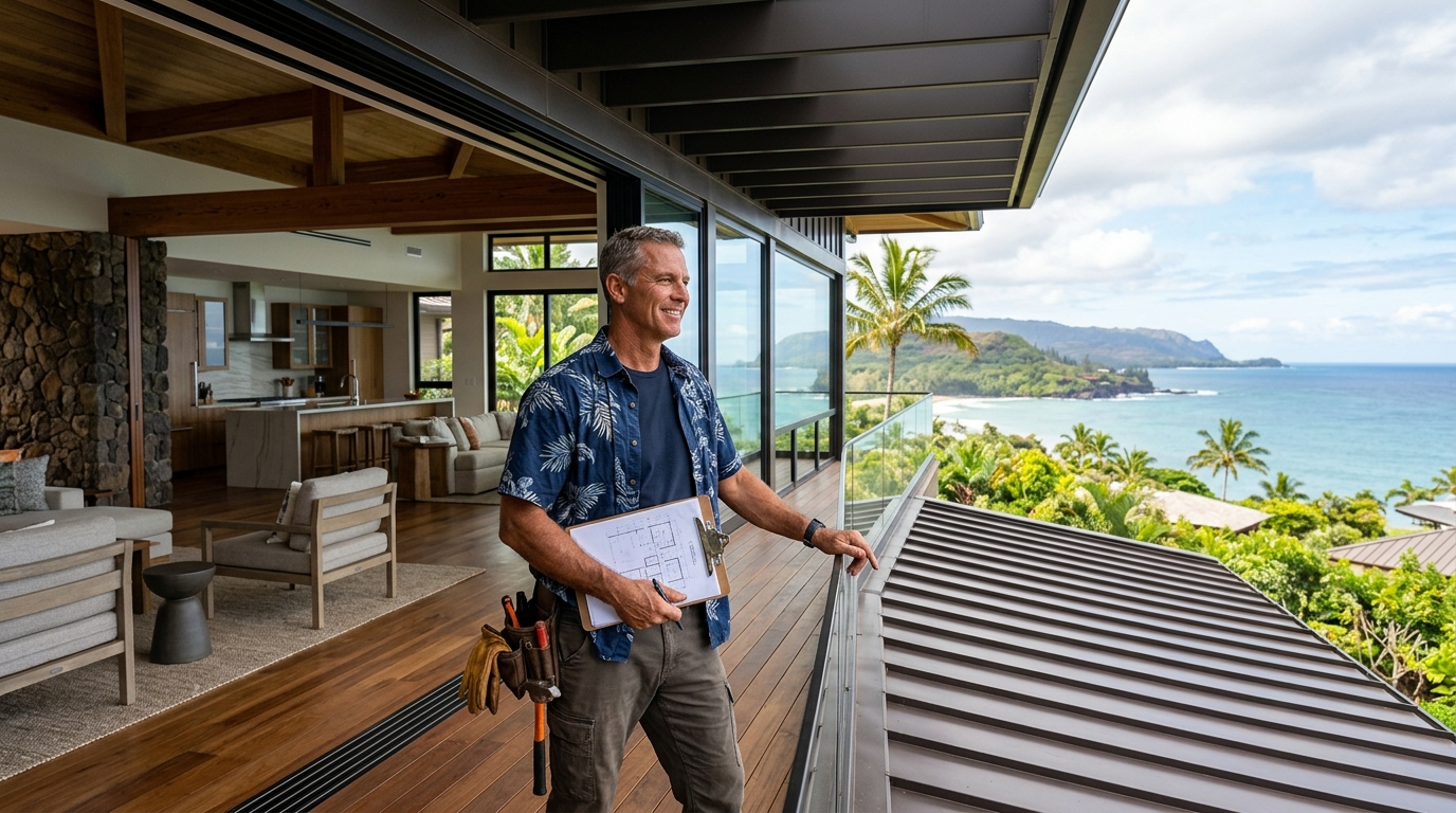 Finished roofing contractor in Waimea, Hawai'i (Big Island)