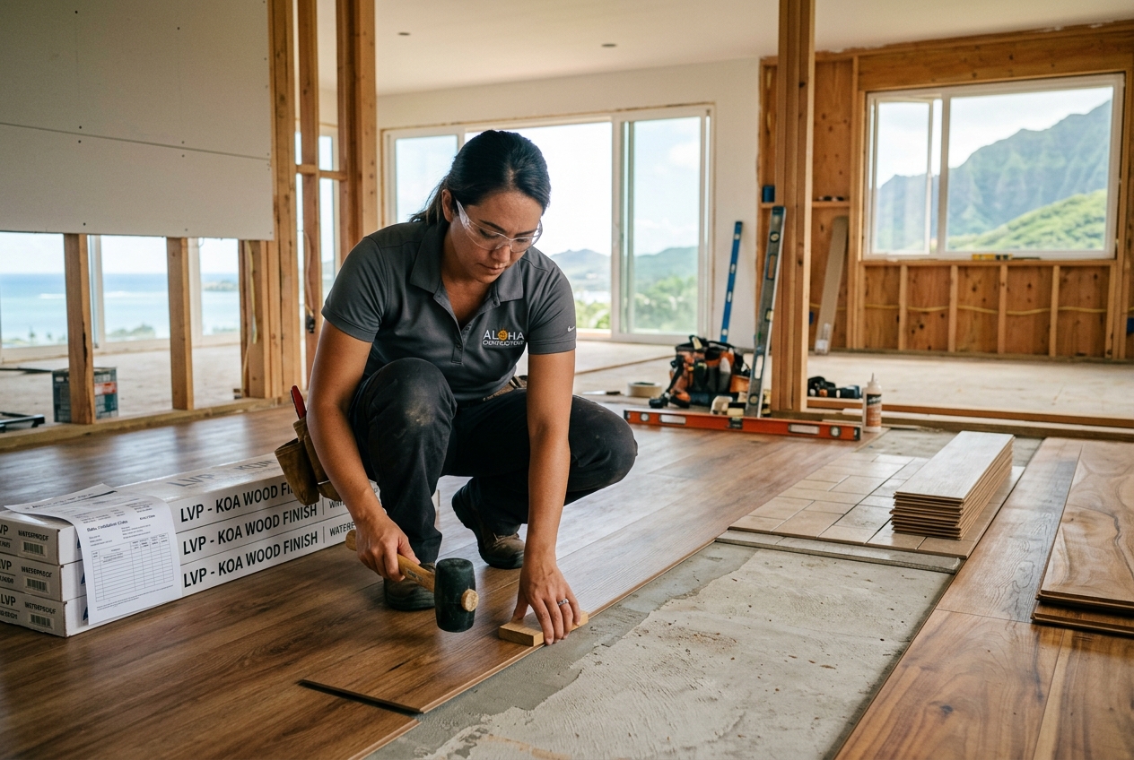 How much does it cost to install new flooring on Oahu? — Warrior Construction Hawaii
