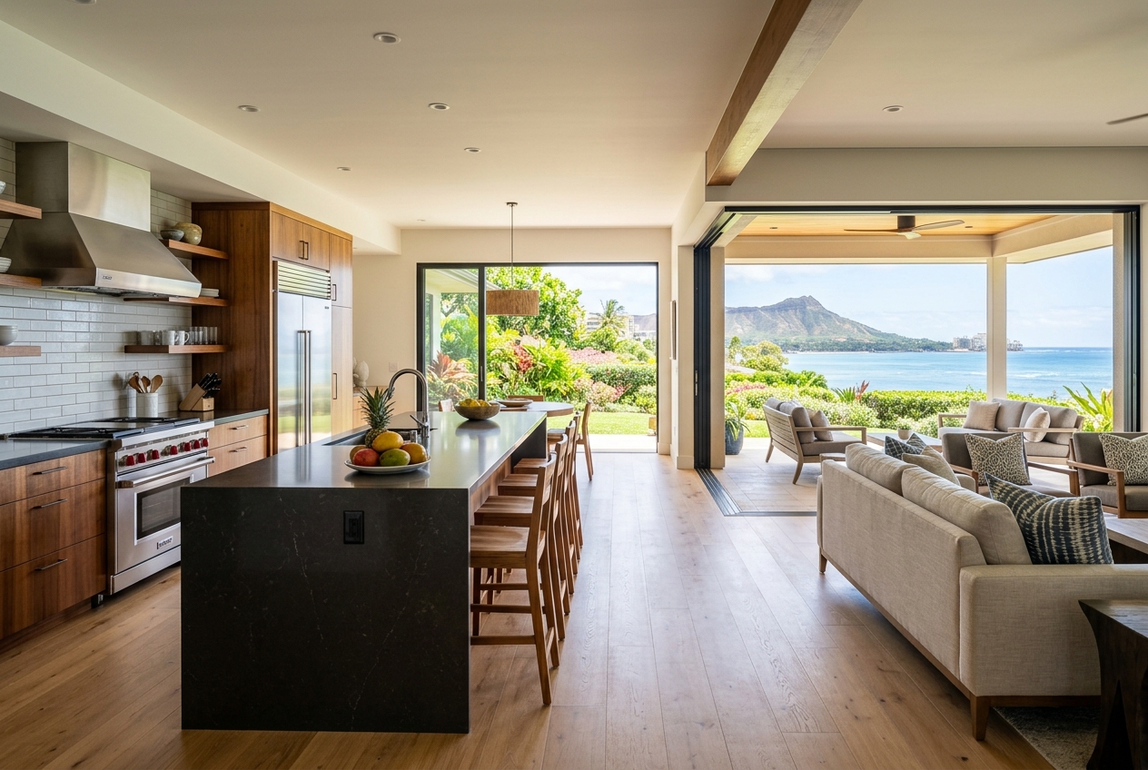 Is an Open-Concept Kitchen a Good Investment in Hawaii? — Warrior Construction Hawaii